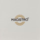 Тарелка Magistro La Perle, d=27 см, утолщённый край, фарфор, белая