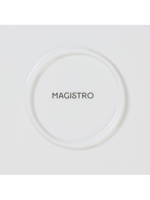 Тарелка Magistro «Цветок», d=25 см, фарфор, белая