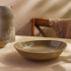Тарелка глубокая SL Home «Песчаный бриз», 1.3 л, 26×24×6 см, фарфор, бежевая