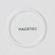 Тарелка обеденная Magistro «Роза», d=22.5 см, фарфор, белая