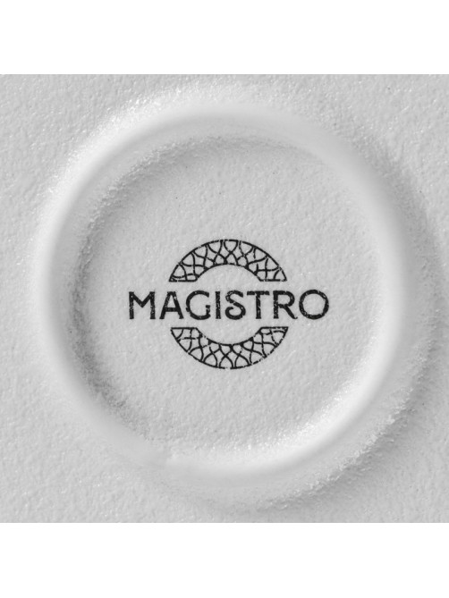 Тарелка Magistro Line, d=20.5 см, фарфор, белая