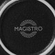 Тарелка Magistro Line, d=25.5 см, фарфор, чёрная