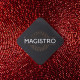 Тарелка стеклянная Magistro «Карамель. Красный», d=27 см, красная