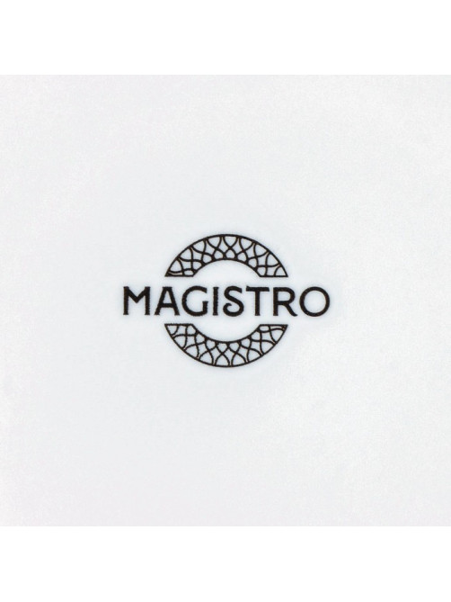 Тарелка Magistro Argos, d=20.6 см, фарфор, белая