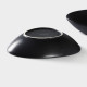 Тарелки глубокие Magistro Carbon, 17.5×15 см, набор 2 шт., фарфор, чёрные