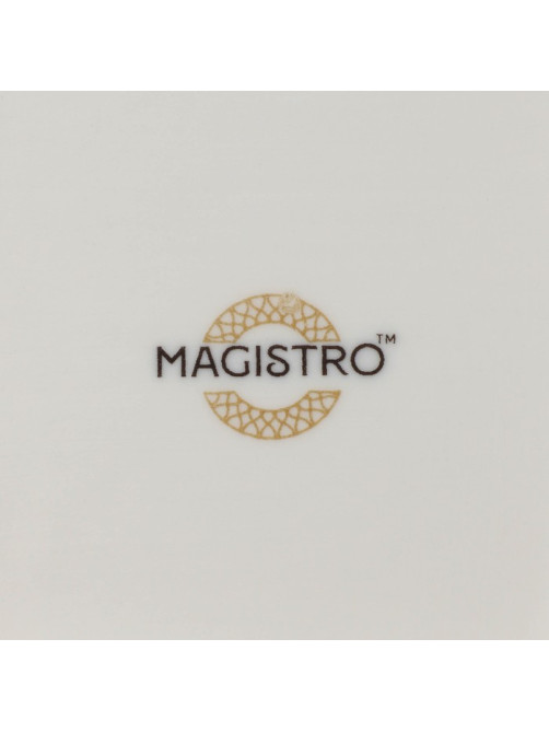 Тарелка глубокая Magistro La Perle, 1 л, d=22.5 см, фарфор, белая