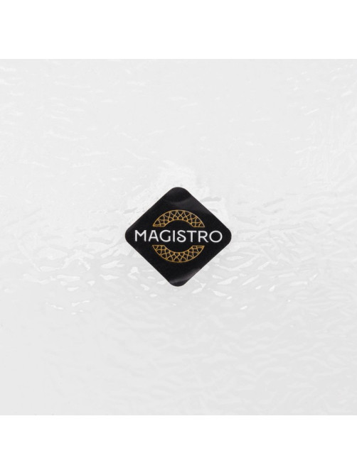 Тарелка подстановочная Magistro «Бурлеск», d=33 см, стекло, золотая