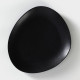 Тарелки Magistro Carbon, 26×23 см, набор 2 шт., фарфор, чёрные