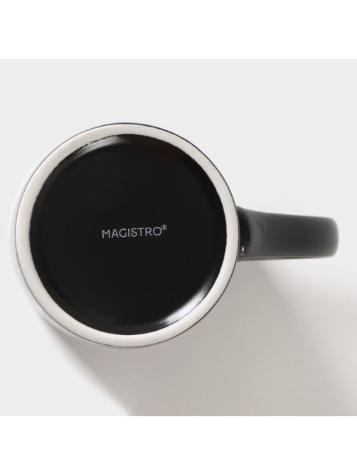 Кружка Magistro «Мандала», 380 мл, фарфор, фиолетовый узор