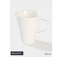 Кружка Magistro Rodos, 300 мл, фарфор, белая