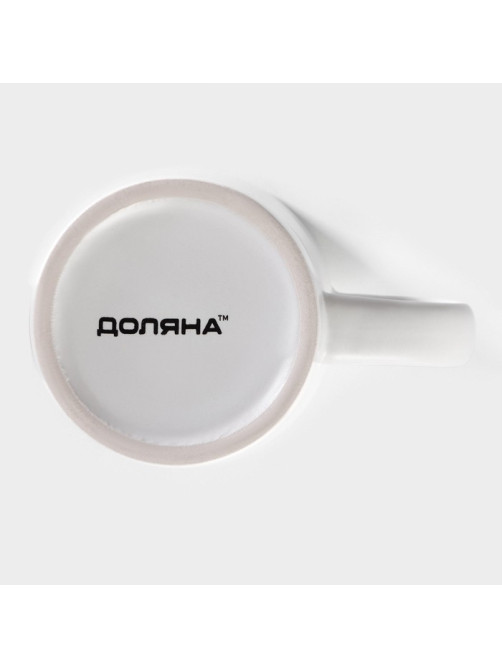 Кружки Доляна Coffee break, 265 мл, набор 2 шт., керамика, белые