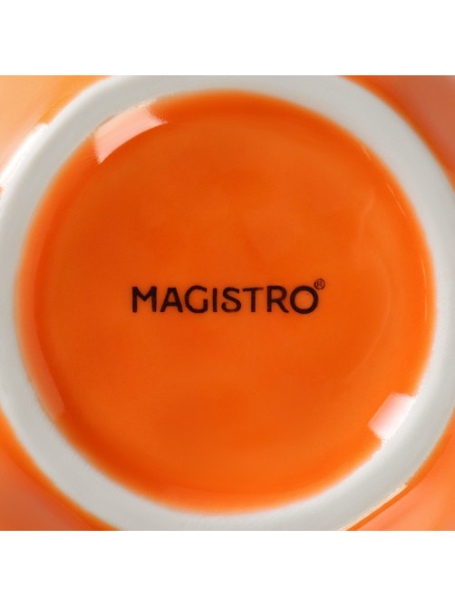 Кружка Magistro «Церера», 400 мл, фарфор, оранжевая