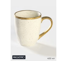 Кружка Magistro Poursephona, 400 мл, фарфор, белая