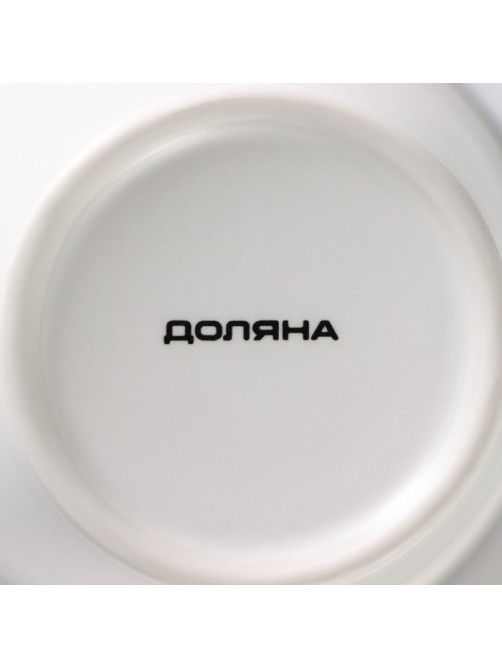 Кружка Доляна «Формула кофе», 340 мл, фарфор, белая, чёрная