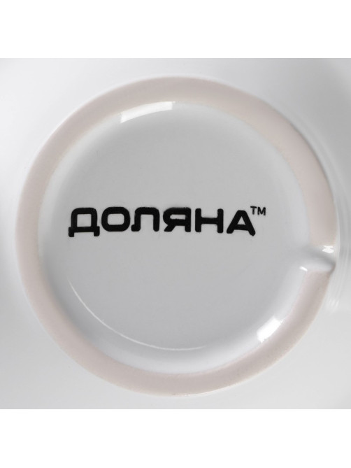 Набор кружек Доляна Coffee break, 200 мл, 2 шт., керамика, белый