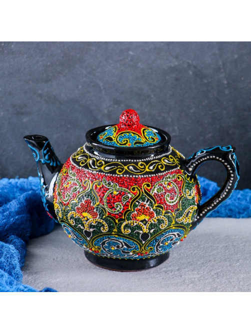 Чайник заварочный Риштанская Керамика «Самарканд», 1 л, МИКС