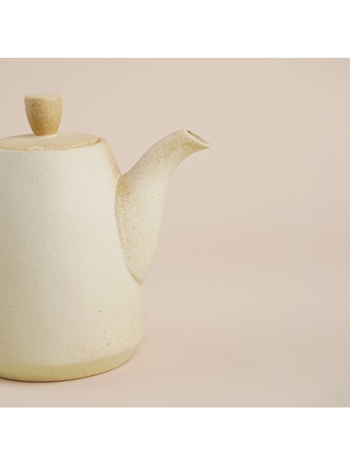Заварочный чайник SL Home «Волны Сардинии», 1.3 л, 22.5×11×19 см, фарфор, бежевый