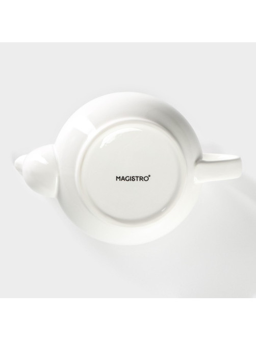 Заварочный чайник Magistro «Бланш», 500 мл, фарфор, белый