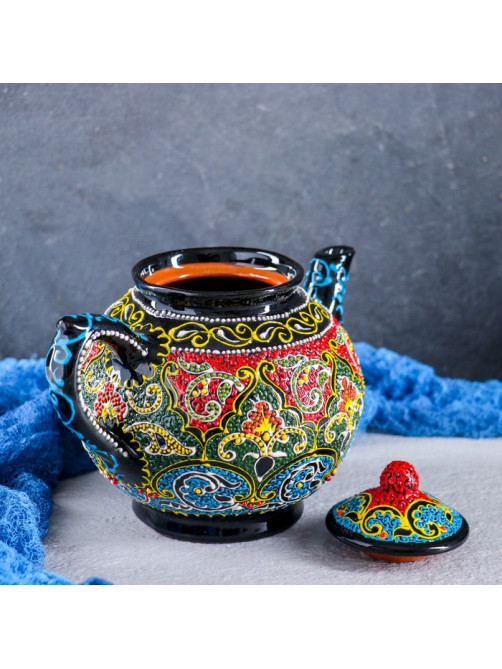 Чайник заварочный Риштанская Керамика «Самарканд», 1 л, МИКС