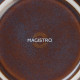Чайная пара Magistro Garland, чашка 200 мл, блюдце d=14.2 см, фарфор, синяя, коричневая