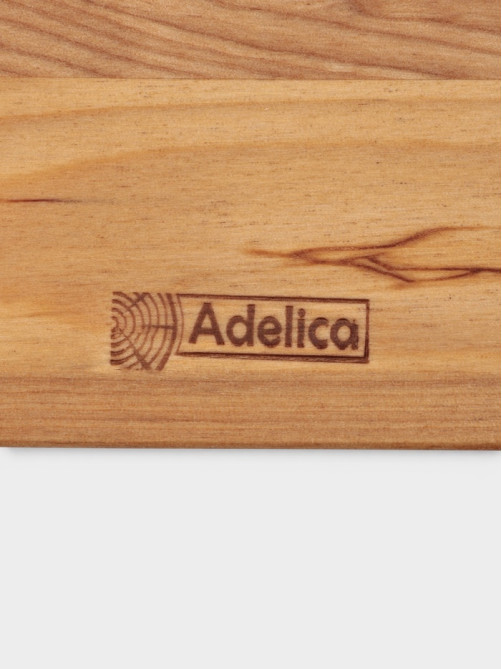 Подарочный набор посуды Adelica «Бари», доска разделочная d=25 см, блюдо для подачи d=24 см, менажница 3 секции d=20 см, подставка, дерево берёза