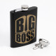 Фляжка BIG BOSS, нержавеющая сталь, 240 мл, с воронкой