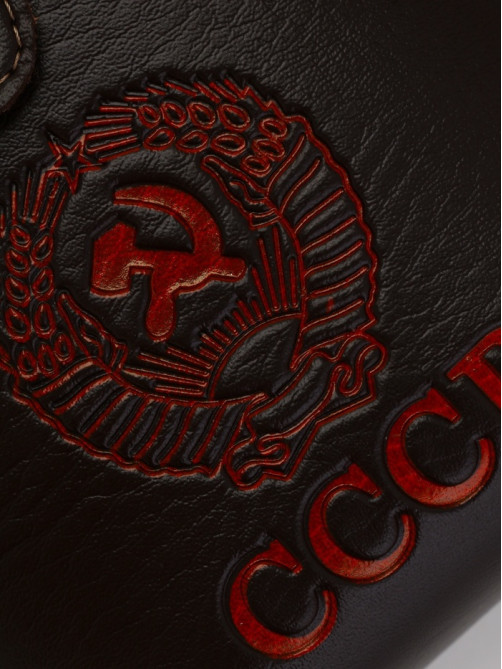 Фляжка «СССР», нержавеющая сталь, чехол, 540 мл