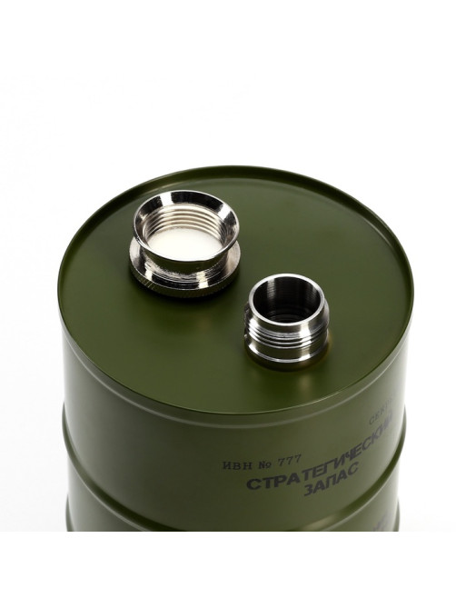 Фляжка «Стратегический запас», нержавеющая сталь, 700 мл, 25 oz