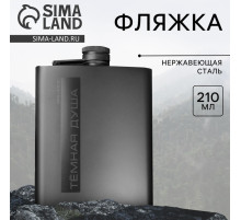 Фляжка «Тёмная душа», нержавеющая сталь, 210 мл