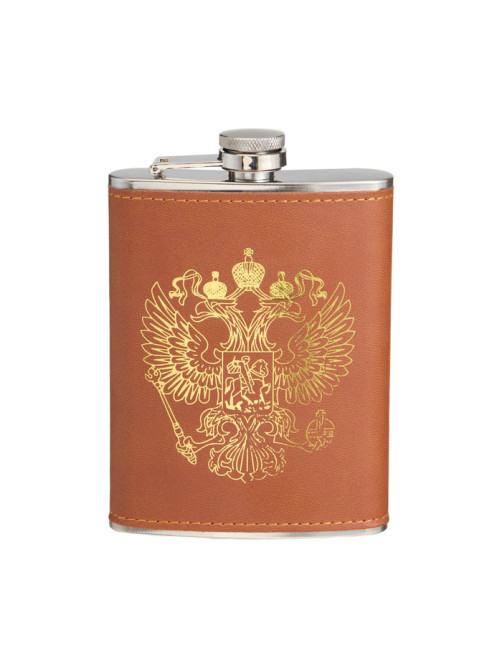 Фляжка «Герб», нержавеющая сталь, 240 мл, 8 oz