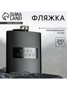 Фляжка Stay young, 210 мл
