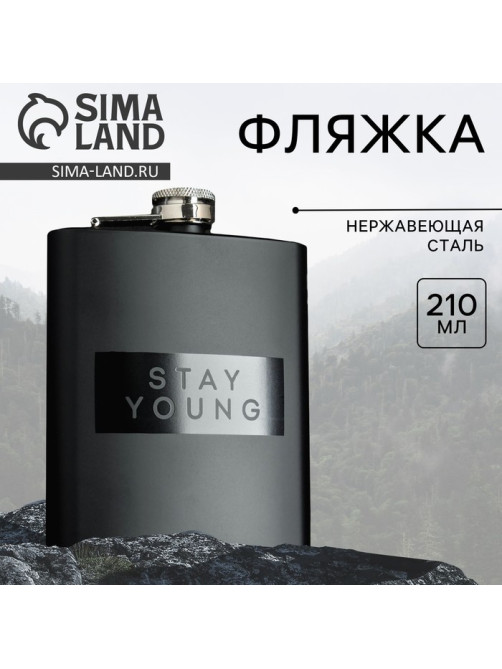 Фляжка Stay young, 210 мл