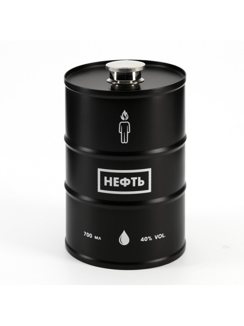 Фляжка «Запас нефти», нержавеющая сталь, 700 мл, 25 oz