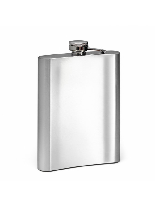 Фляжка Мастер К, 600 мл, подарочная, армейская, 20 oz, нержавеющая сталь, серебристая