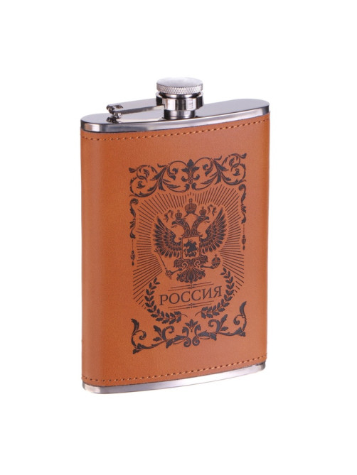 Фляжка «Россия», нержавеющая сталь, 270 мл, 9 oz