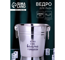 Ведро для льда «Веселье в шампанском», 2300 мл