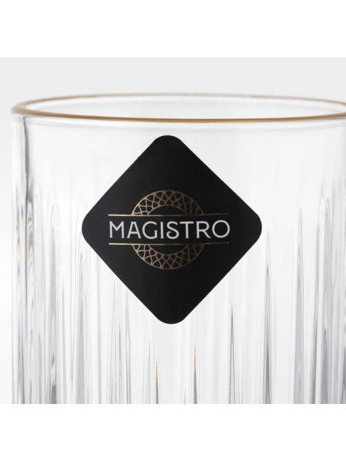 Стакан Magistro «Элизиум», 450 мл, 7.5×14.5 см, стекло, прозрачный