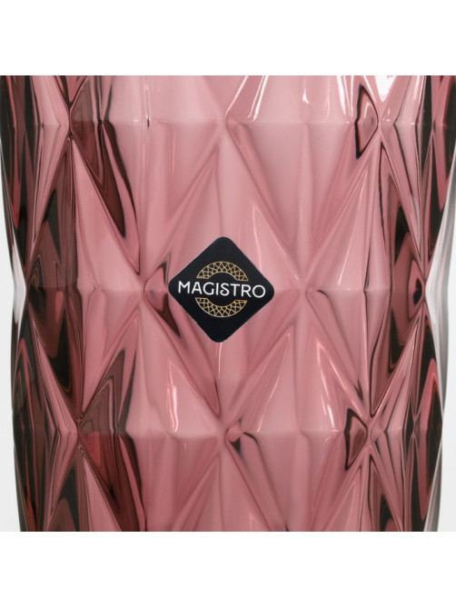 Стаканы Magistro «Круиз», 350 мл, 8×12.5 см, набор 6 шт., стекло, розовые