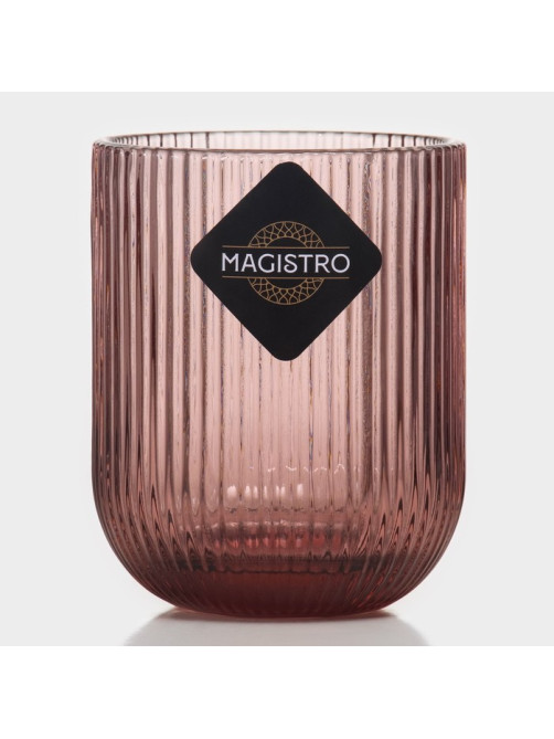 Стакан Magistro «Грани», 260 мл, 7.5×9.5 см, стекло, сиреневый