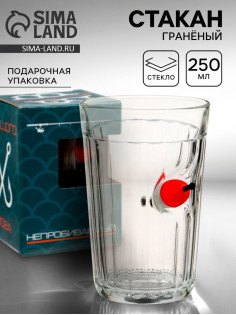 Стакан «Непробиваемый», гранёный, с поплавком, 250 мл