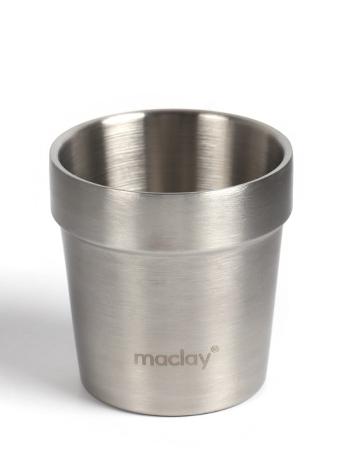 Стакан походный Maclay, 180 мл, нержавеющая сталь, двойное дно