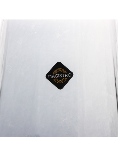 Стаканы Magistro «Дарио», 450 мл, 10×11.5 см, набор 6 шт., с золотой отводкой, стекло, графит