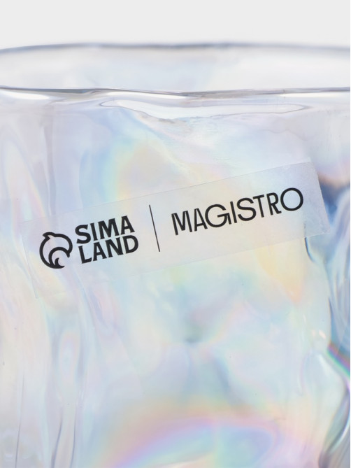 Стакан Magistro Ice.Bar. Pearl, 250 мл, стекло, перламутровый
