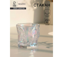 Стакан Magistro Ice.Bar. Pearl, 250 мл, стекло, перламутровый