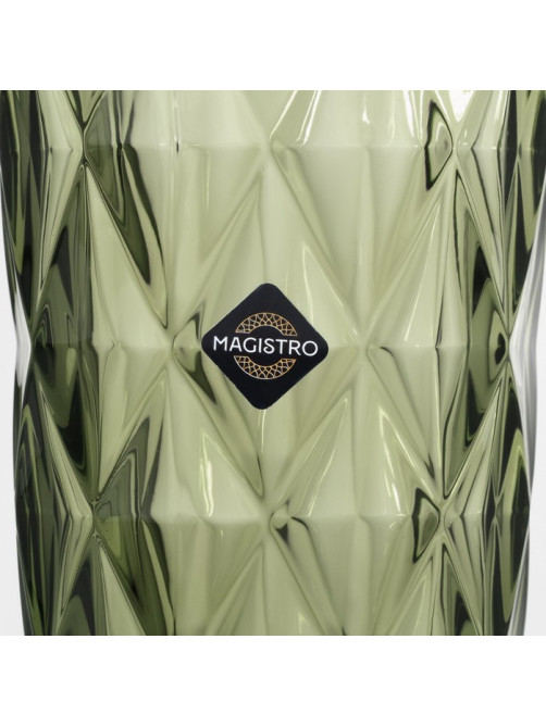 Стаканы Magistro «Круиз», 350 мл, 8×12.5 см, набор 6 шт., стекло, зелёные