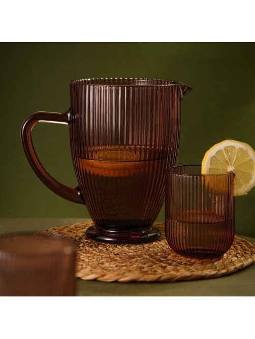 Кувшин SL Home «Модерн», 1.2 л, 19.5×13×18.5 см, стекло, розовый