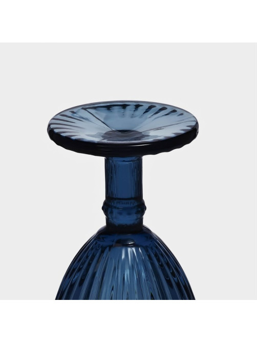 Бокал для вина Magistro «Босфор», 250 мл, 8.5×16.5, стекло, синий