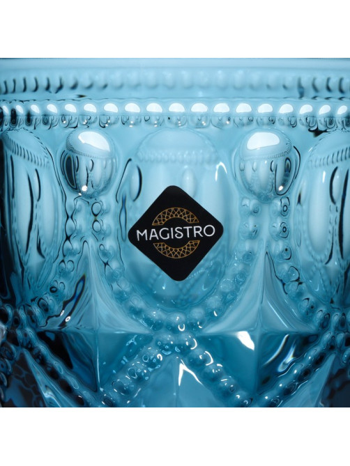 Бокалы для вина Magistro «Варьете», 320 мл, 8.5×16 см, набор 2 шт., стекло, синие