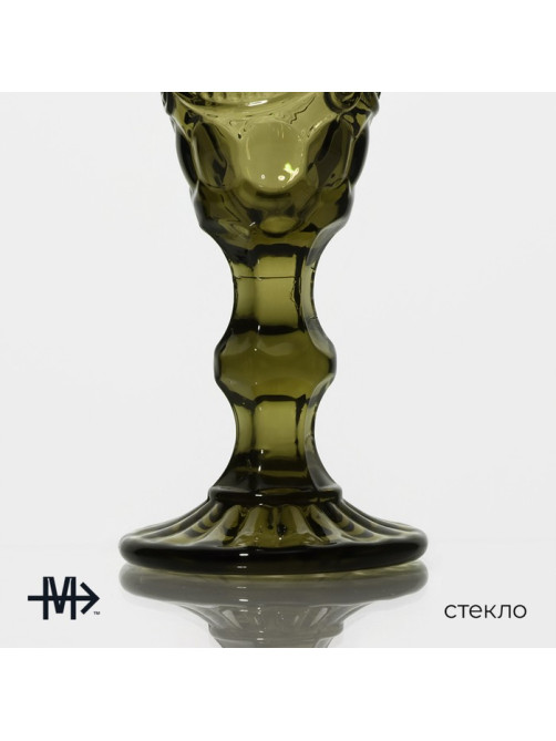 Бокал для шампанского Magistro «Ла-Манш», 160 мл, 7×20 см, стекло, зелёный