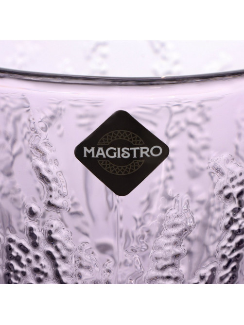 Бокал для вина Magistro «Французская лаванда», 310 мл, 16.4×8.9 см, стекло, сиреневый